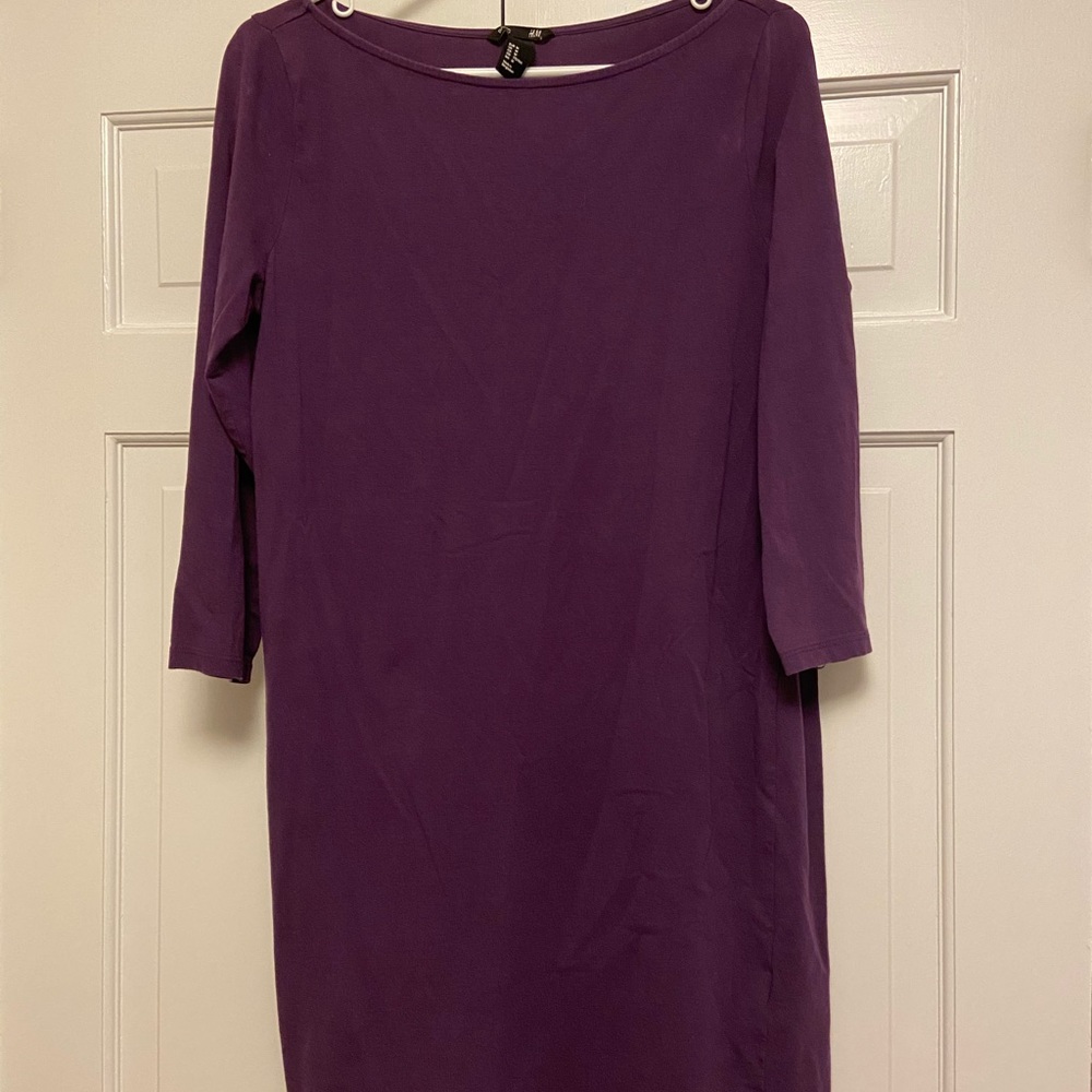H&M Purple, long sleeve T-shirt dress